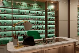 Design, manufacture and installation of stores: Ball Daytona watch shop, Bangkok.